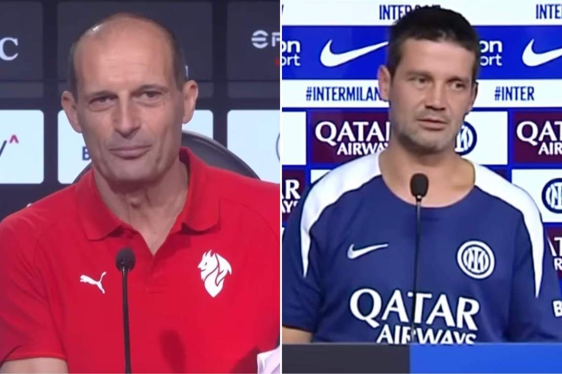 Allegri e Chivu: confronto dopo il derby