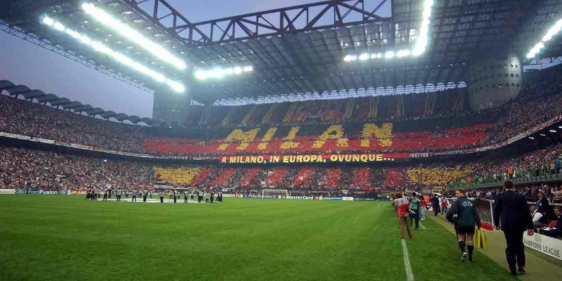San Siro durante una partita del Milan