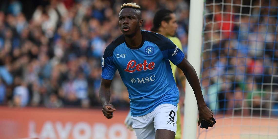 Victor Osimhen con la maglia del Napoli