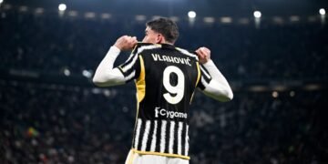 Dusan Vlahovic attaccante della Juventus