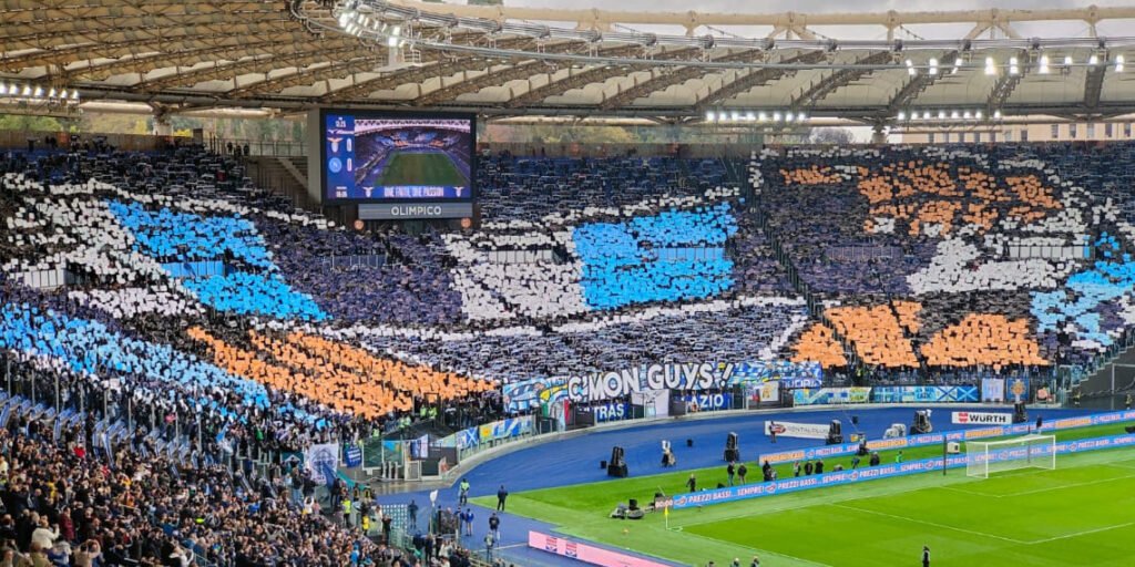 Stadio Olimpico durante la partita di Serie A della Lazio