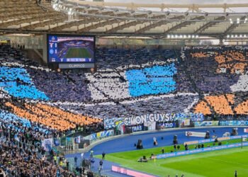 Stadio Olimpico durante la partita di Serie A della Lazio