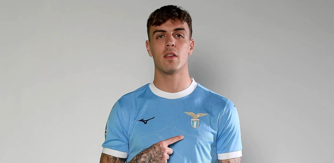 Daniel Maldini con la maglia della Lazio