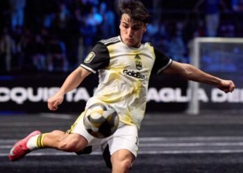 MILANO, ITALY - APRIL 07: Kings League Italiy at KL Arena on April 07, 2025 in Milano, Italy. (Photo by Manuel Queimadelos/Quality Sport Images/Kings League)