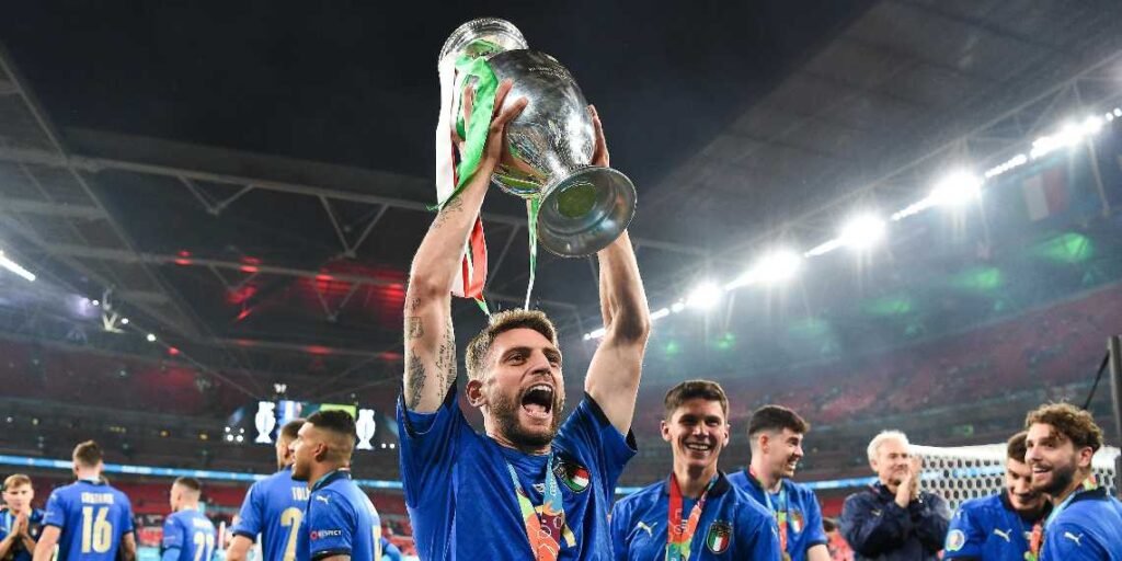 Berardi con la maglia della Nazionale italiana