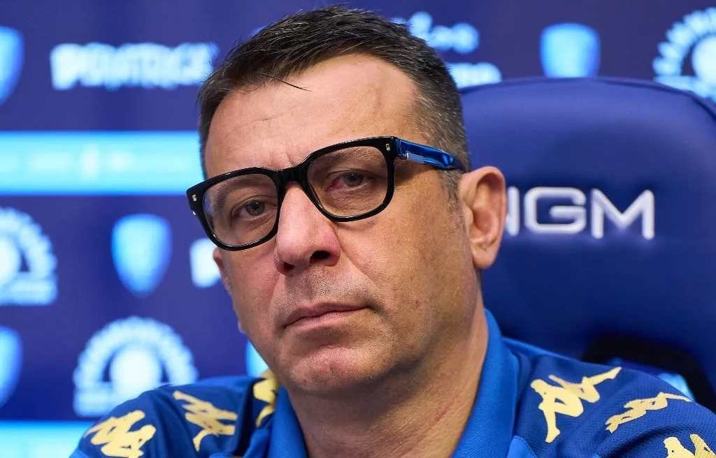 L'allenatore D'Aversa, in foto all'Empoli, vicino al Torino