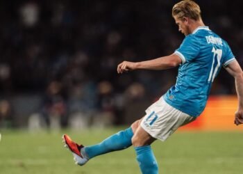 De Bruyne con la maglia del Napoli