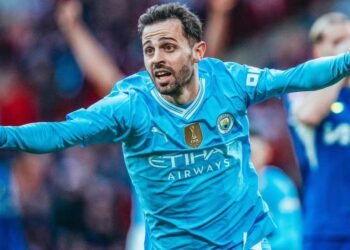 Bernardo Silva con la maglia del Manchester City