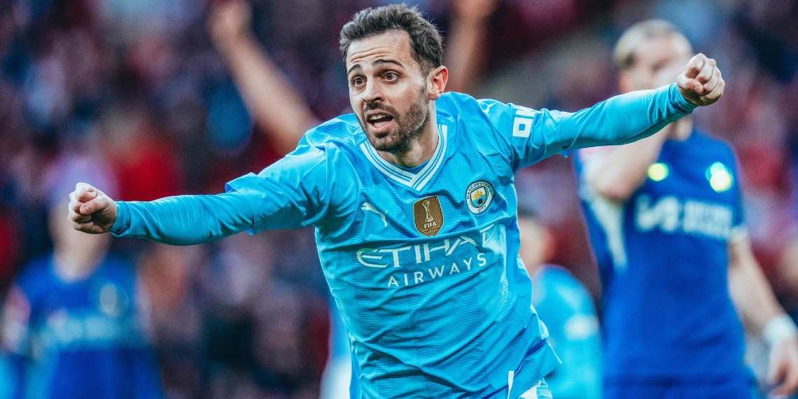 Bernardo Silva con la maglia del Manchester City