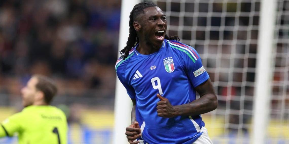 Kean attaccante della Fiorentina e dell'Italia