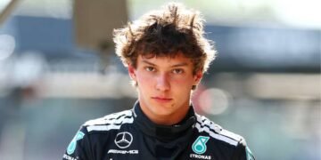 Kimi Antonelli, pilota italiano della Mercedes in F1