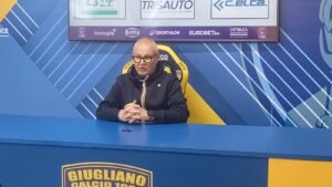 Giugliano-Crotone 1-0, Di Napoli: “Ecco perché ho sostituito Broh. Su Murilo dico una cosa”