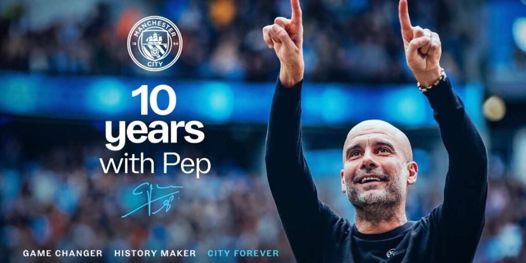 Guardiola saluta il Manchester City