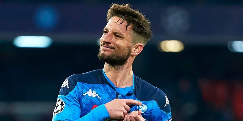 Mertens con la maglia del Napoli