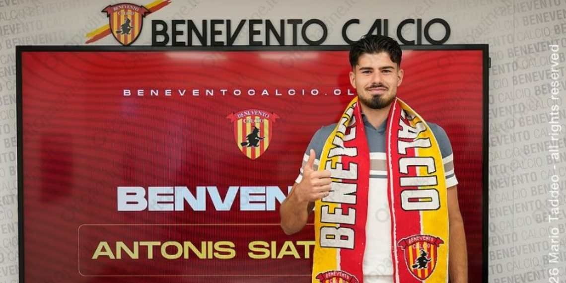 Siatounis nuovo calciatore del Benevento
