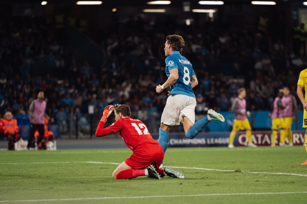 McTominay in gol in Champions League